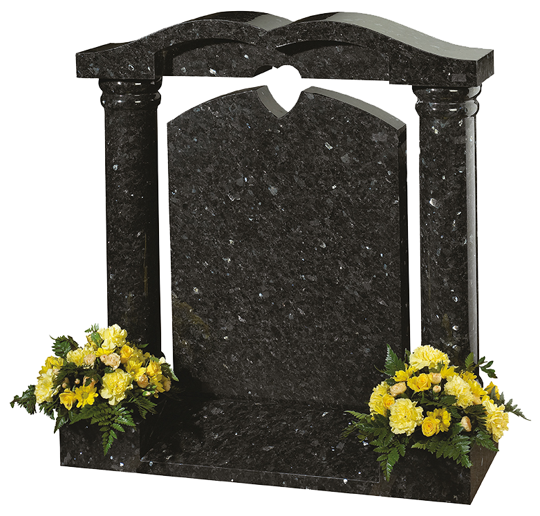 Headstone with arch